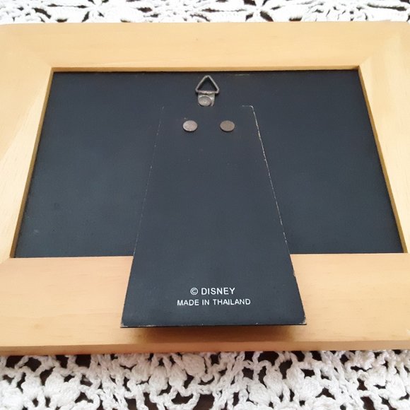 Vintage 1980's Disney Mickey Mouse 8.5 x 6.5 Wood Picture Frame - Picture 4 of 4